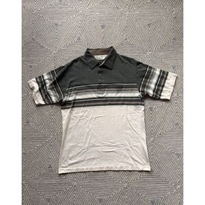 Palmland Club Vintage Pocket Stripe Polo - White/Multicolor - Large